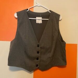 A&F Cropped Menswear Vest